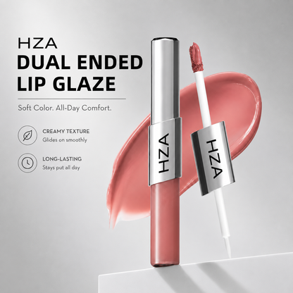 ✨Twin Lip — Dual-Ended Liquid Lipstick with Velvet Matte Color and Glossy Shine