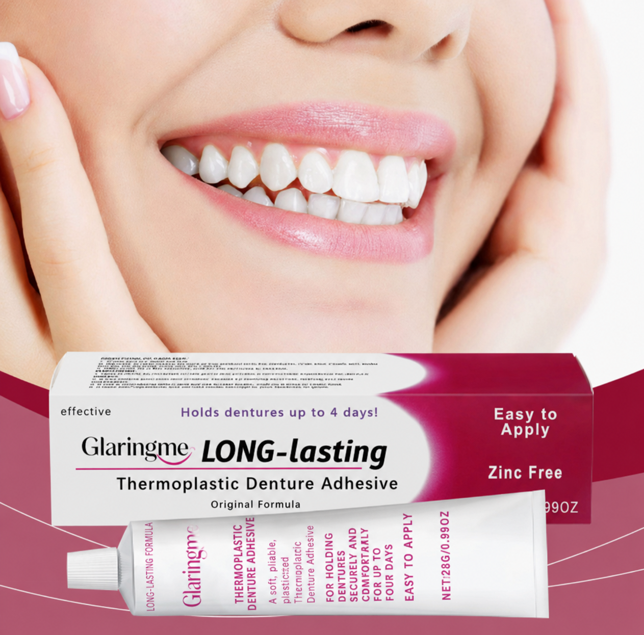 🔥100K+SOLD🔥Glaringme Thermoplastic Denture Adhesive🦷💙