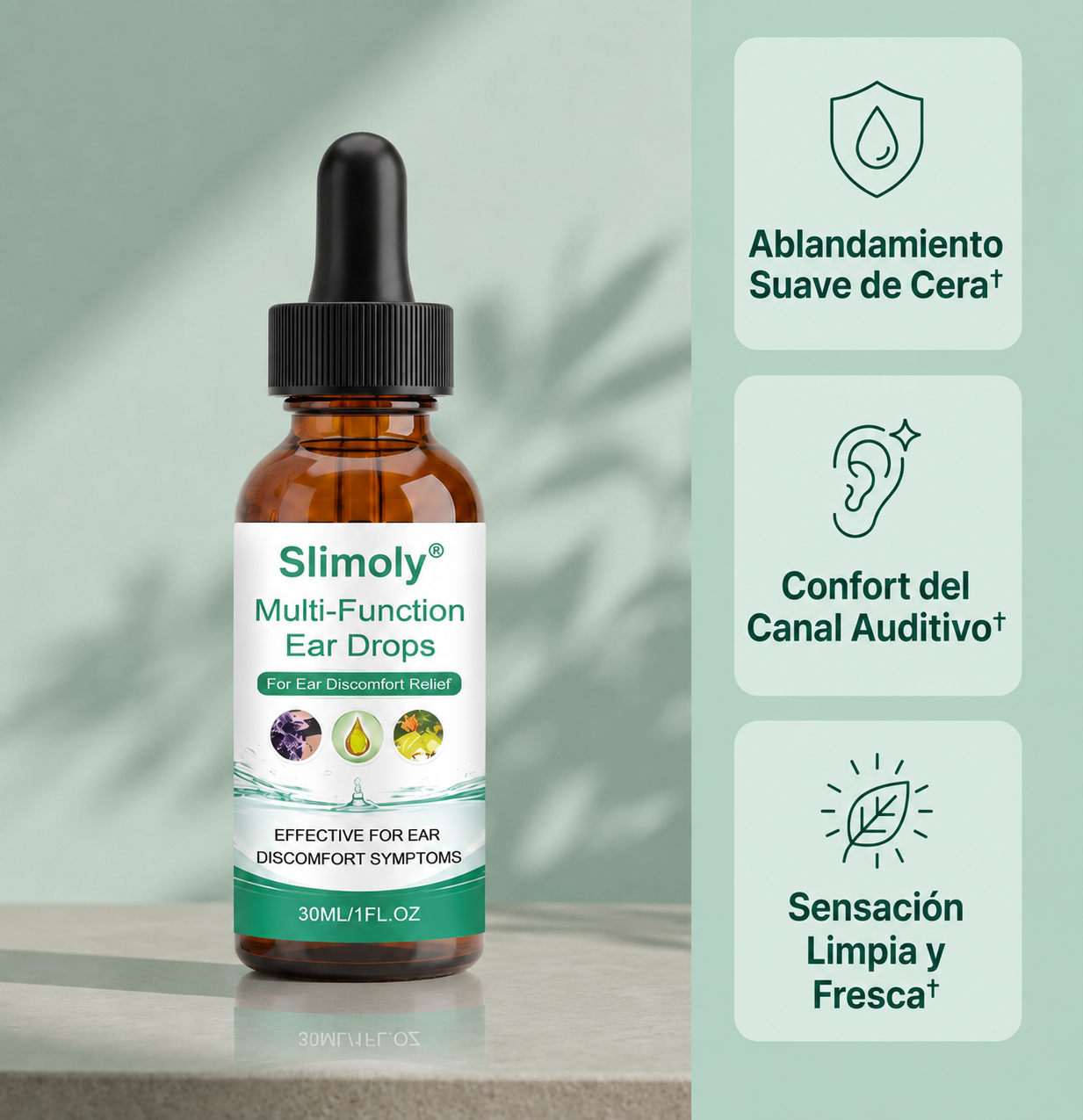 Slimoly® Multi-Function Ear Drops-Gotas Limpieza y Alivio Auditivo