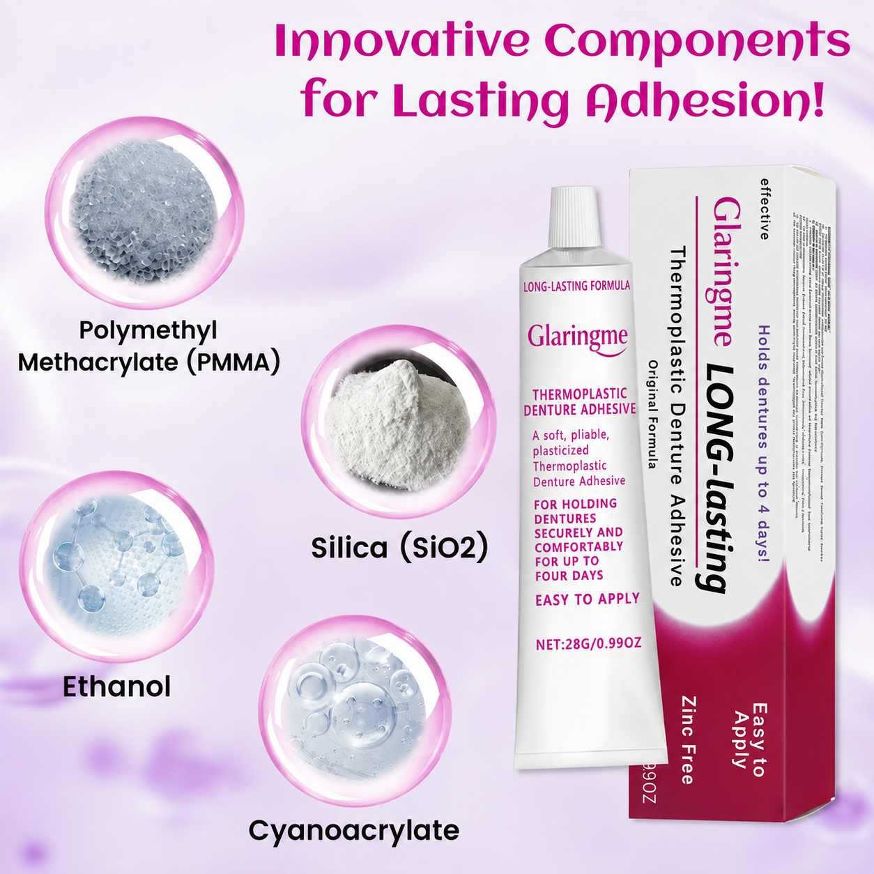 🔥100K+SOLD🔥Glaringme Thermoplastic Denture Adhesive🦷💙