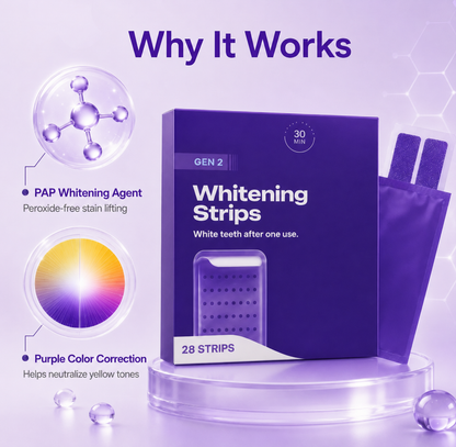 🔥HOT SALE🔥 Purple Teeth Whitening Strips